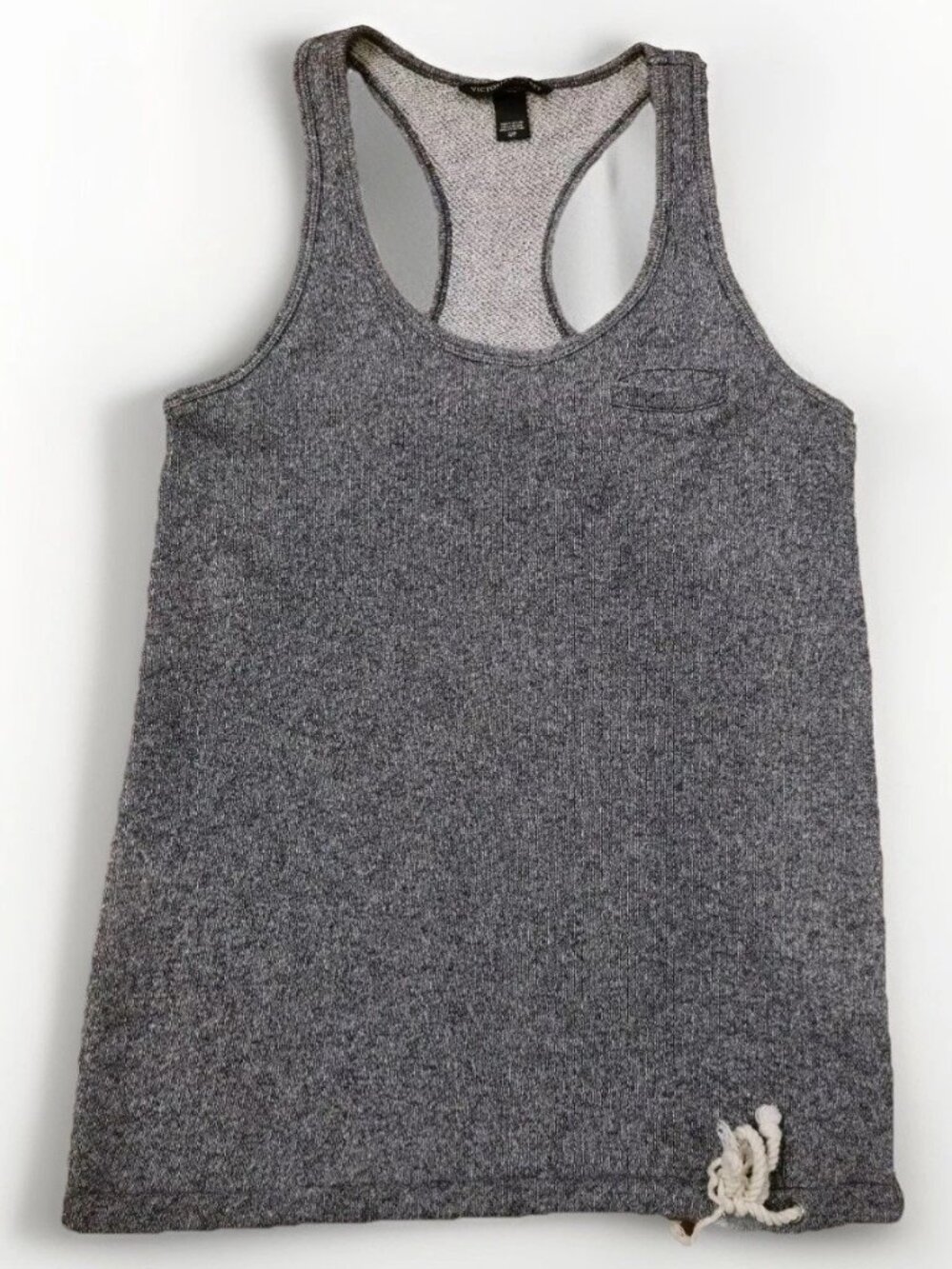 Y2k Victoria's Secret Women's Gray Beach Side Tropical Tank Top Sz Small
